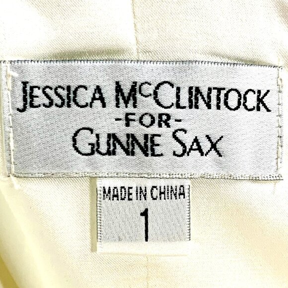 Vintage Jessica McClintock Gunne Sax Y2K Strapless Sparkle Cocktail Dress Size 1 - Picture 11 of 12